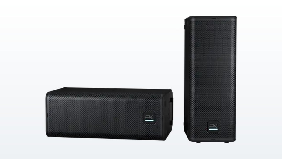 Tx26 intelligent point source loudspeakers in horizontal and vertical orientations