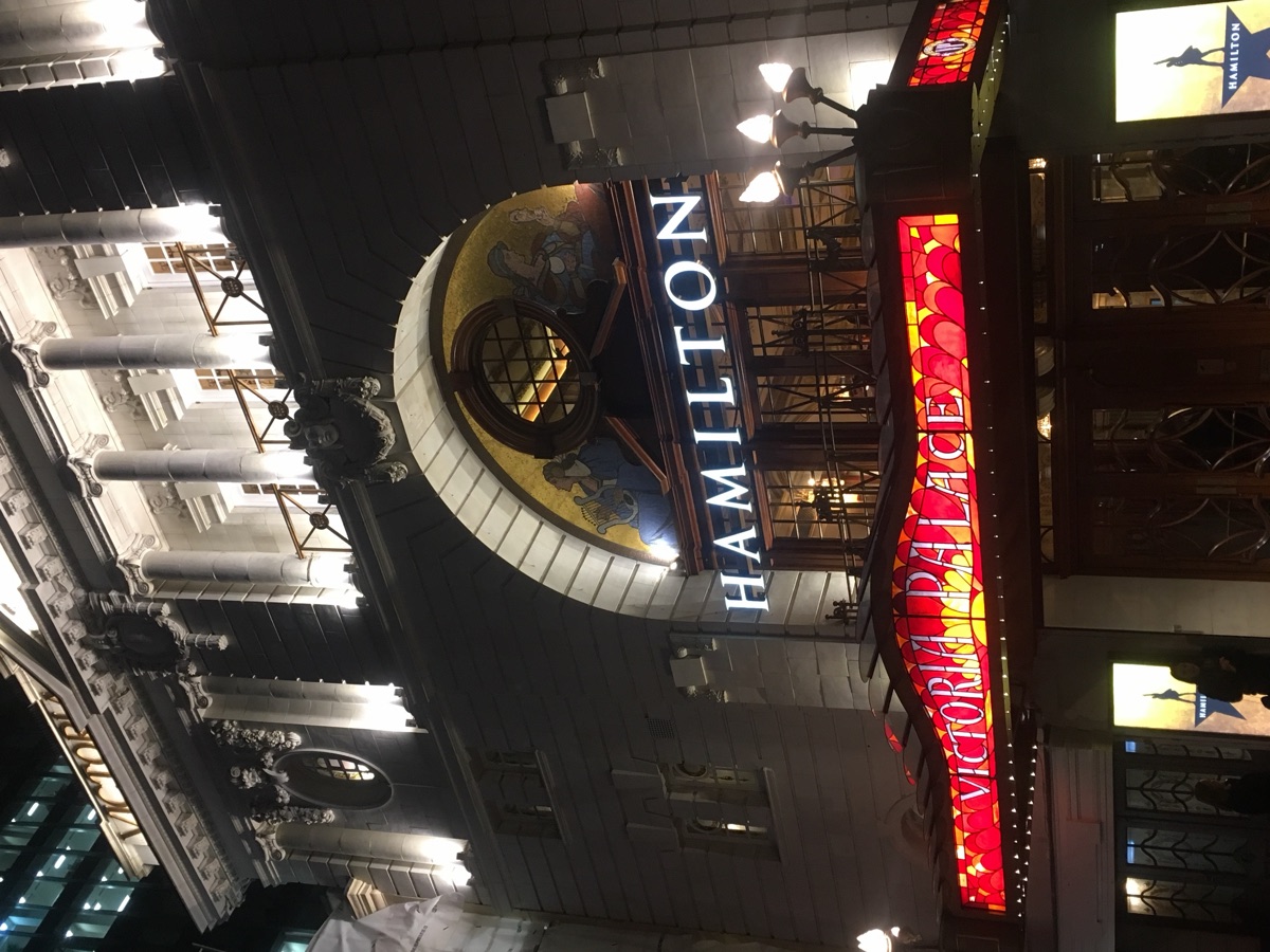 Hamilton · Victoria Palace Theatre, London