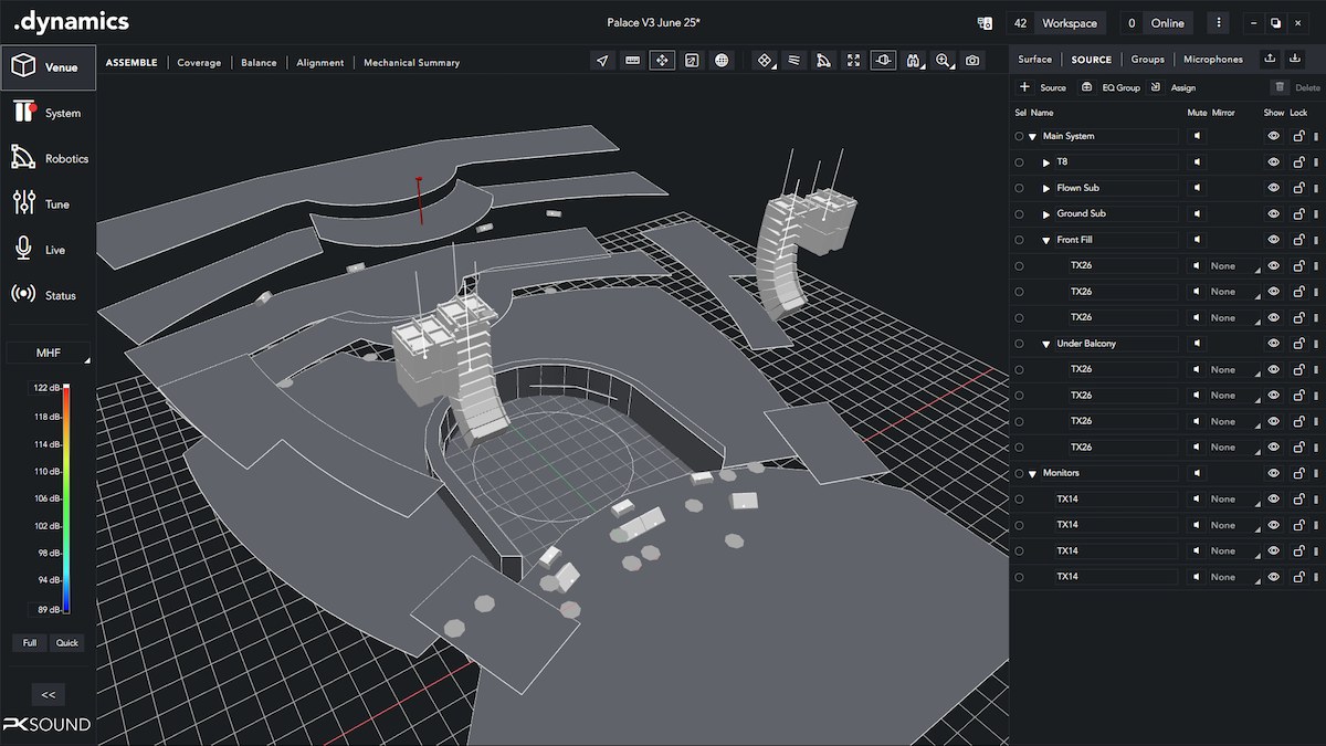 .dynamics software venue view