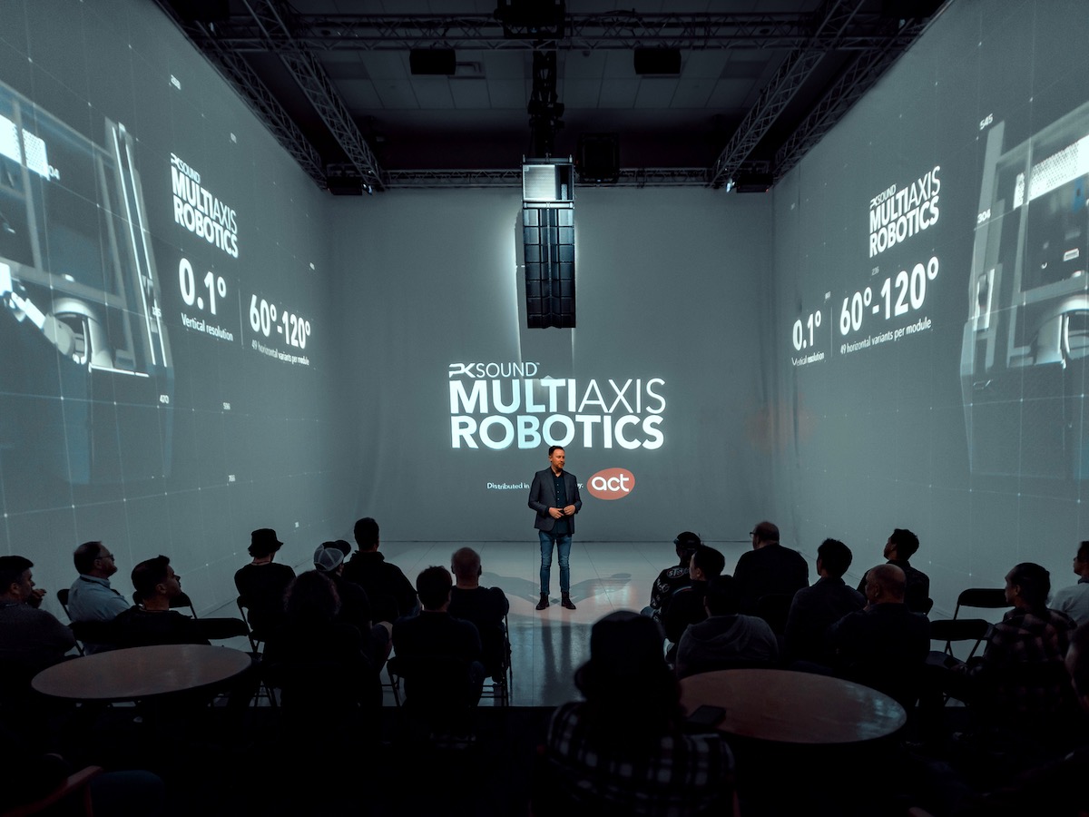 PK Sound & Onstage Demoing Next-Gen Robotic Line Arrays in Dallas