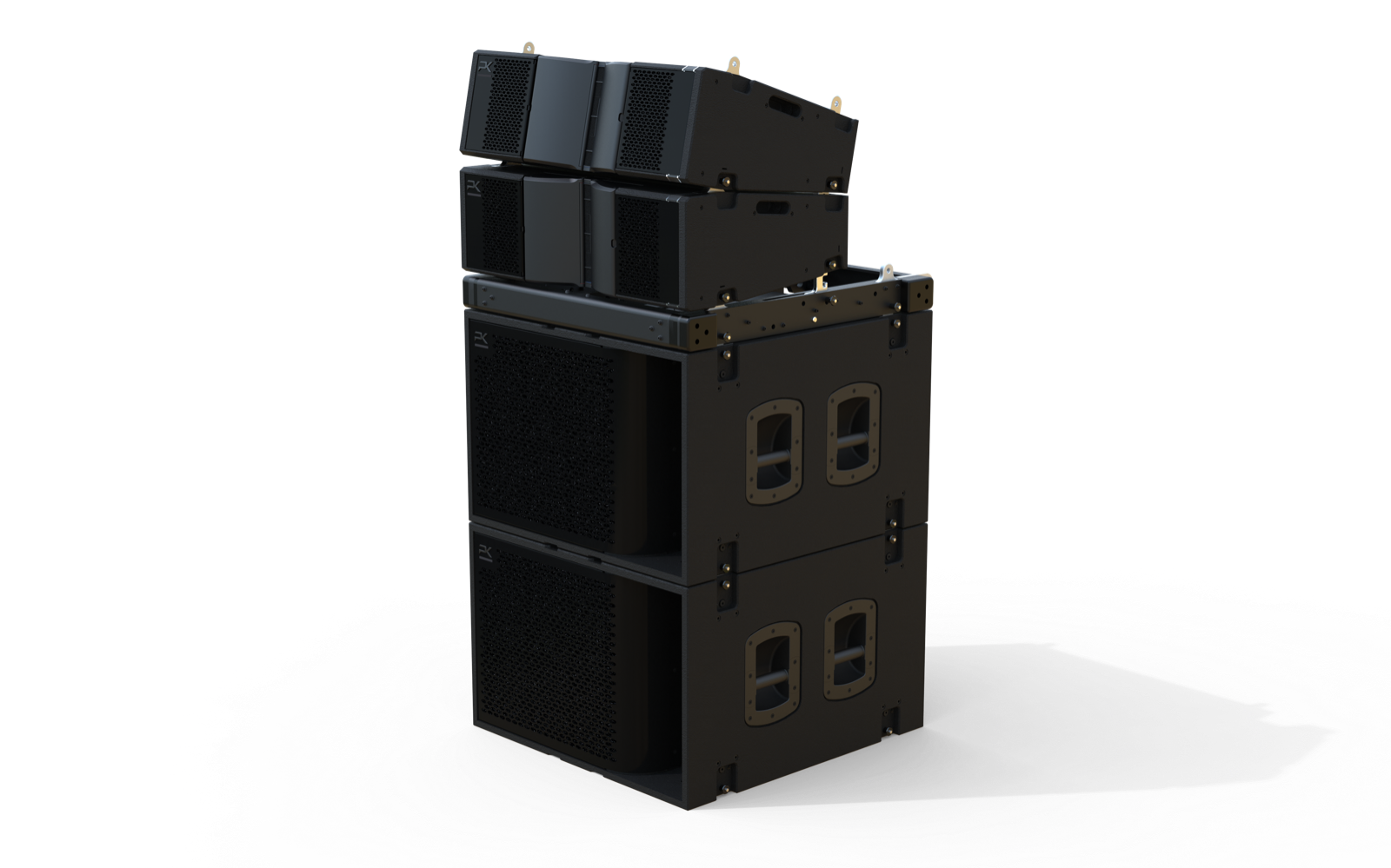 Two T8 over two T18 ground stack
